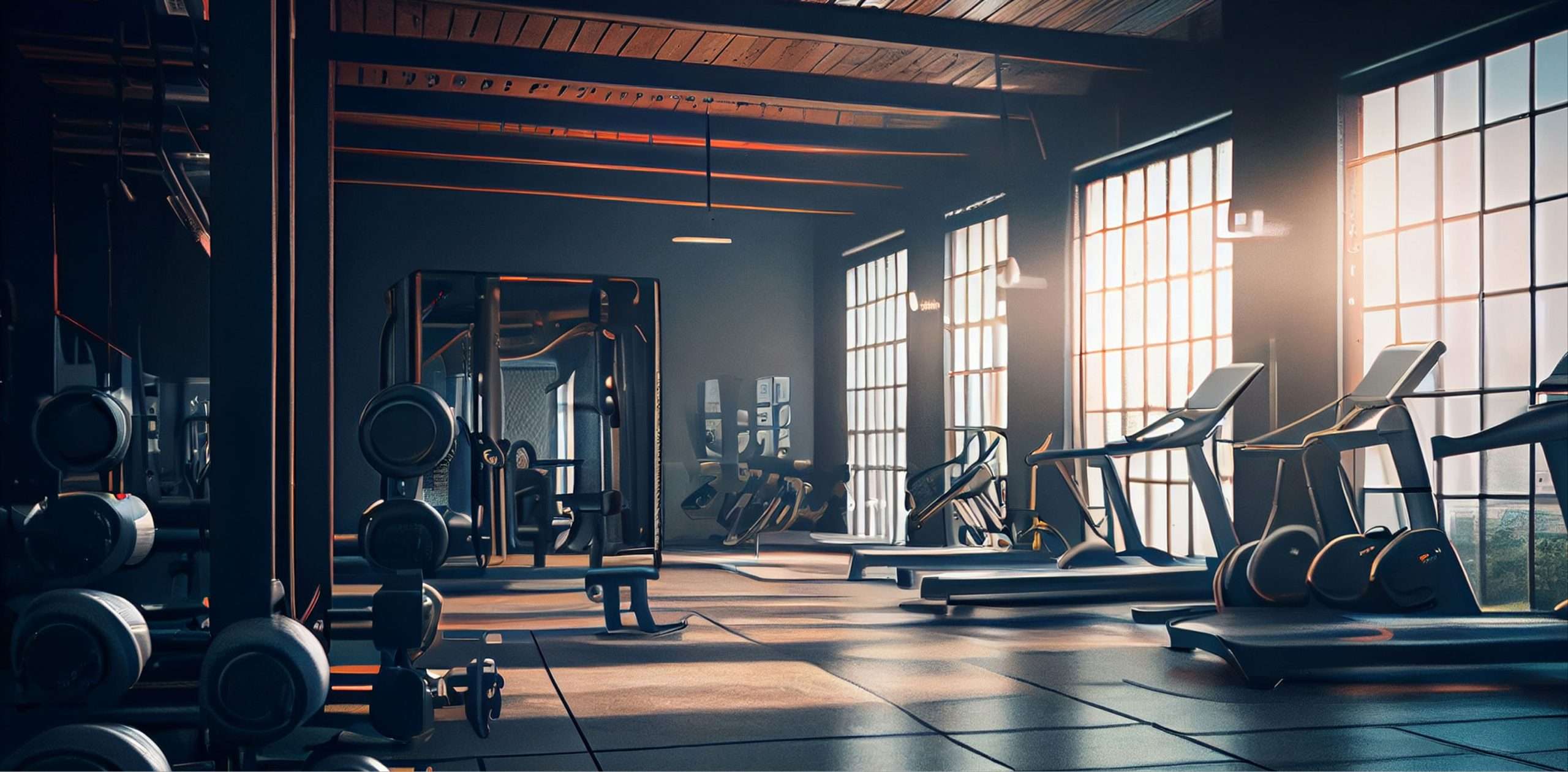 Leeres Fitnessstudio mit Kraft- und Ausdauergeräten, thematisiert im Artikel über Sport bei Hashimoto und sinnvolle Trainingsansätze auf healthmonkeys.de.