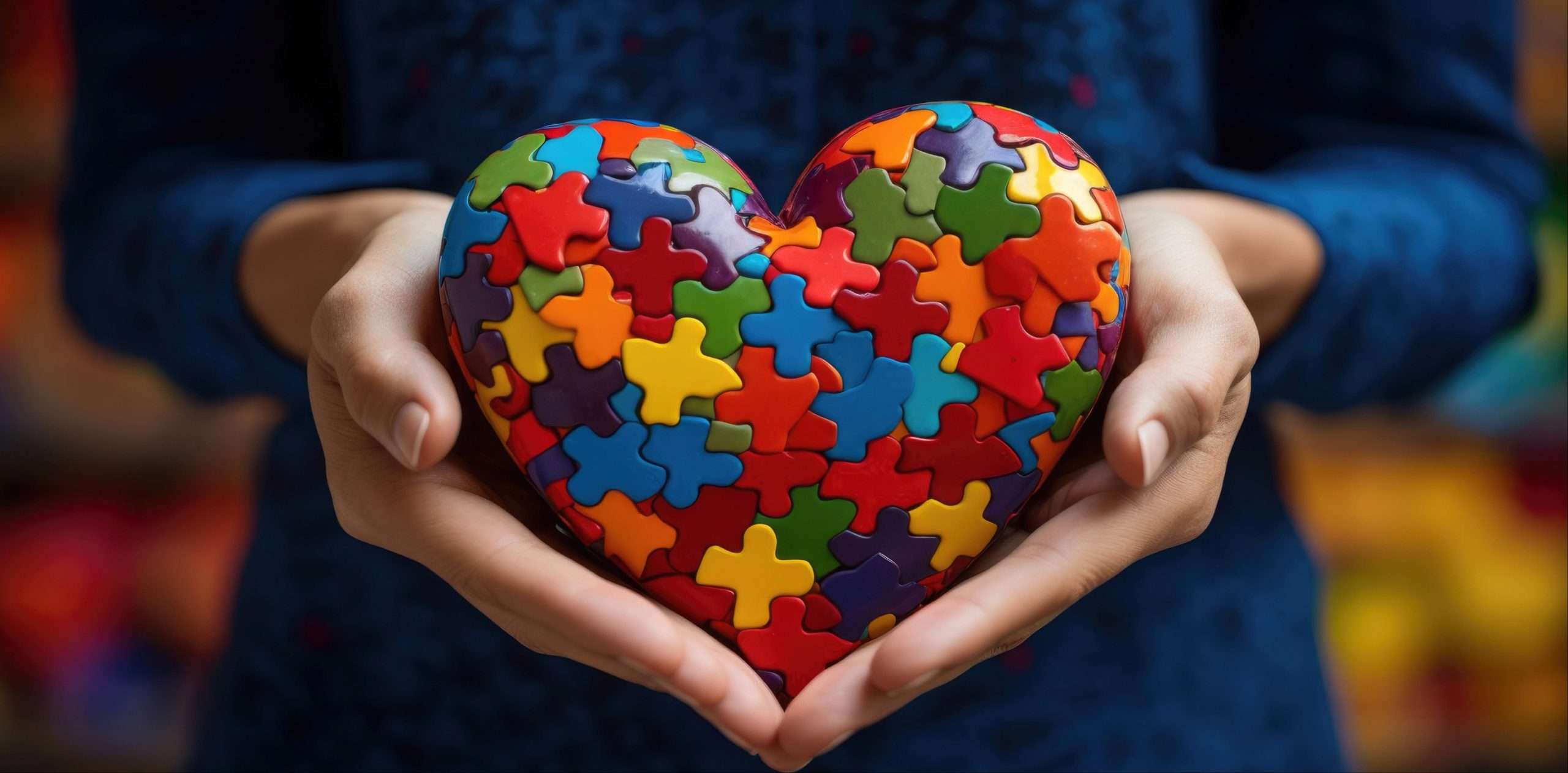 Professionelles Coaching: Eine Frau hält ein Herz aus Puzzelteilen in der Hand, symbolisch für unsere Berücksichtigung der Individualität unserer Klienten.