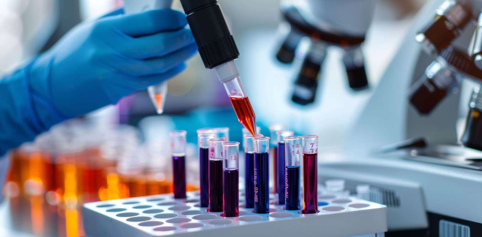 Professionelle Analyse deiner Situation: Bild zeigt Laborgeräte und Testproben, symbolisiert präzise Diagnostik und individuelle Herangehensweise, um gesundheitliche Probleme gezielt anzugehen.